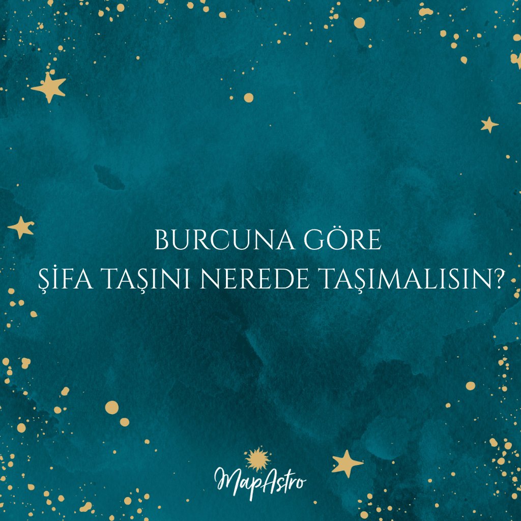 Burcuna Göre Şifa Taşını Nerede Taşımalısın?